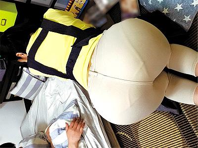 【ムチ尻×ピタパン】「ちょっと...イヤ...」怪我の介護に来てくれた美女のピタパン激シコヒップに限界突破のガチハメｗ