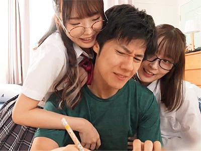 【ビッチ×後輩JK】「声出しちゃダメですよ♥」バリカワ美少女な後輩女子に痴女られ射精管理される裏山な先輩男子ｗ