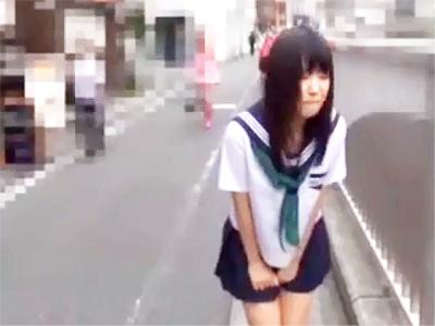 【素人×露出】人間廃業！パンティ固定ローター野外調教で痙攣悶絶の美少女！羞恥恥辱まみれの変態淫乱プレイ！