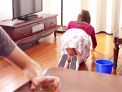 【人妻×NTR】「ダメだよ！イヤ！」夫の弟を無防備下着パンチラで欲情させ強引に他人棒ハメられ悶絶の美人主婦！
