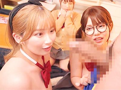 【原作コラボ】巨乳ギャルと童貞男子がまさか裏山なハーレムSEXとかｗ ピチピチBODY堪能のザーメン膣内射精ｗ