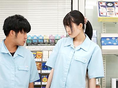 【レイプ×コンビニ】「ハタチにしては色っぽいねｗ」キモ視線を送ってくる変態バイト先輩に犯される美少女JD！