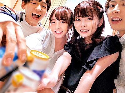 【素人×宅飲み】「かんぱぁーいッ！」お酒飲んでテンション上がって全裸ファックしちゃう淫乱な美少女JD！