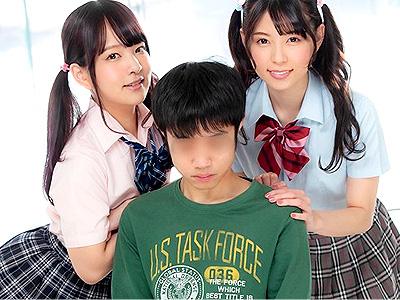 【姉の友達】「ダメ！ まだ出しちゃダメ！」逆3Pハーレム状態で友達の弟を痴女るビッチ美少女がフェラ口内射精や乱交ファック