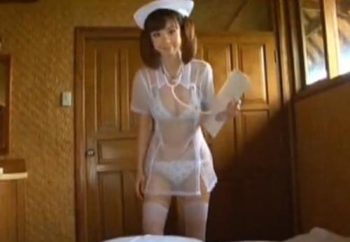 ほしのあき　ミニスカでスケスケナース服がエロいお宝映像