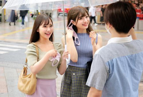 親友同士の美人素人お姉さん達が街中の童貞君を探し生中の初めてのSEX企画！ｗ