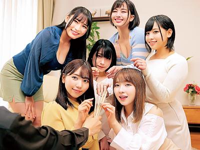 【乱交×ハーレム】仲良し6人組の美人奥さんたちが王様ゲームをして乱交セックスをして膣内射精したったｗｗｗ