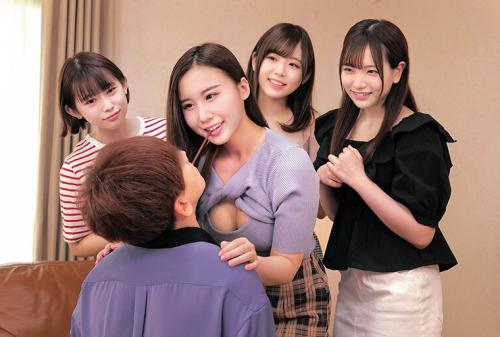 童貞君と人生初の王様ゲームしてみませんか？仲良し4人組の素人女子大生が挑戦！どんどん過激になるエッチな命令に赤面発情したオマ○コを童貞チ○ポが独り占め！ハメまくりで中出し放題！ハーレム筆おろし大乱交スペシャル！！