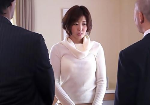 《ながえスタイル》借金取りに脅されて大量失禁してしまった巨乳妻を全裸にして何度も犯しまくる！