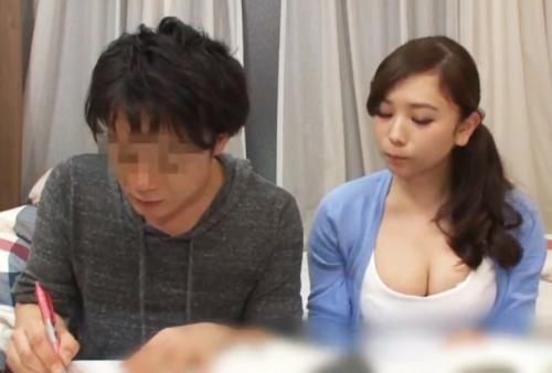 《連続中出し》カテキョの奥さんの爆乳でパイズリされ思春期チンポの我慢汁がダダ漏れしたまま膣内に生挿入し連続中出しセックス