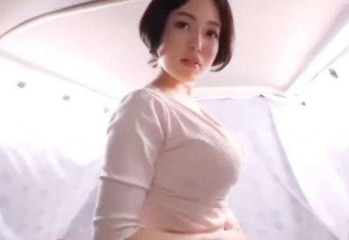 《膣内射精》神乳！人妻熟女ナンパ！濡れると穴空く紙パンティ擦り付け素股！愛液で破れそこからチンポ挿入し中出しセックス！