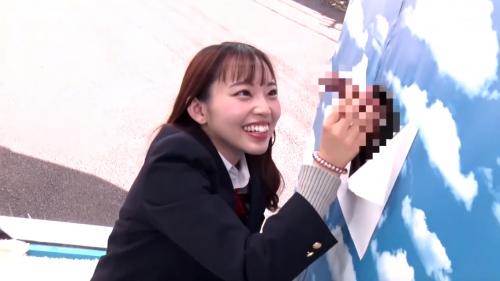 【マジックミラー号】まなちゃん（２年）制服女子校生が彼氏のチンチン当てゲームに挑戦！不正解でレイプ確定！
