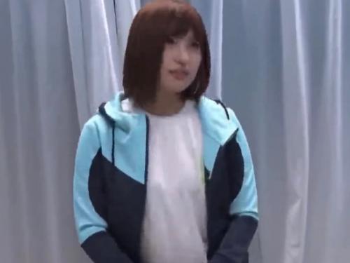 【マジックミラー号】スポーツロリ系学生の膣圧測定！！美少女に生中出し！