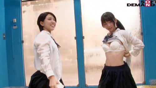 ゆうみちゃん（18）みゆちゃん（18）女子○生 マジックミラー号 仲良く2人、膣内洗浄でオマ○コを綺麗に。本当に綺麗になっているか、チ○コを挿入して感度チェックしてみました！