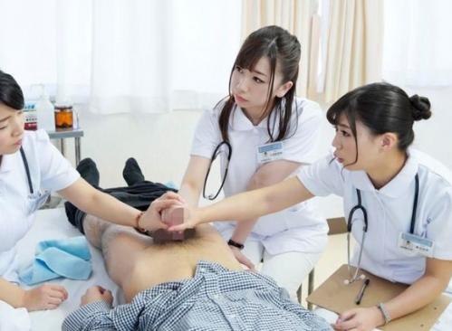 美女ナースが理性崩壊しそうなチンポをご奉仕！天国病院の癒し手術♪