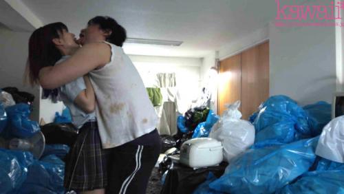 隣人のゴミ部屋で異臭中年おやじに抜かずの連撃中出し51発で孕まされた制服女子の末路… 倉本すみれ