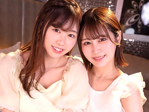 幼馴染の巨乳美少女2人とラブホでイチャイチャ。乳首舐めや顔面騎乗位で責められてハーレム3P！