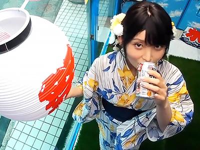 《素人×中出し》浴衣美女の野球勝負敗北後‼生挿入で子宮を貫かれ膣内で爆発ｗｗｗ