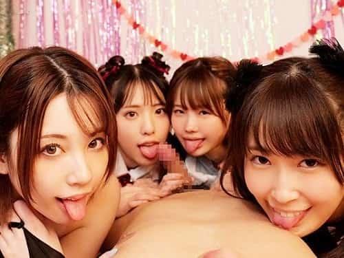 【美少女JK×ハーレムプレイ】メチャ可愛い美少女達が学園祭で男子生徒と中出しSEXしちゃいました！【白桃はな】【松本いちか】【堀北わん】 【天然美月】