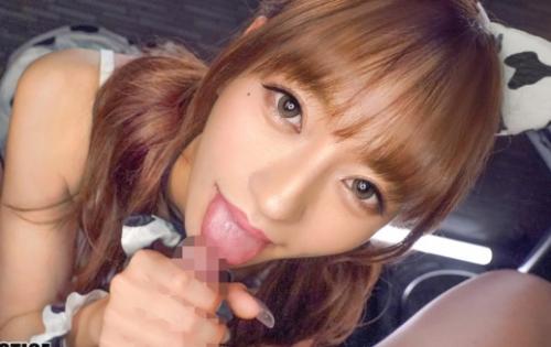 茶髪ロングの白ギャルがピンサロで極上サービス！主観カメラで発射した後お掃除フェラまでしちゃいました！【流川夕】