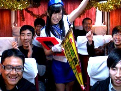 ＜バスツアー！＞「有村千佳、行くよ！」美乳おっぱい人気ＡＶ女優！ファン感謝祭でエロ行為しちゃう！