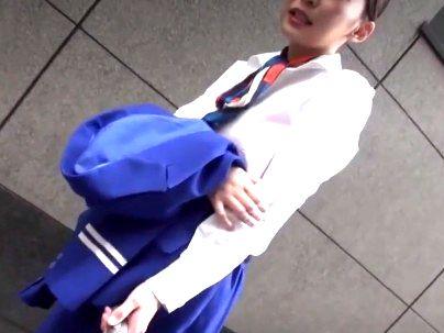 ＜素人ナンパ！＞スレンダー細身くびれ巨乳おっぱいキャビンアテンダントCAが口説かれてザーメン中出し種付け膣内射精される！！