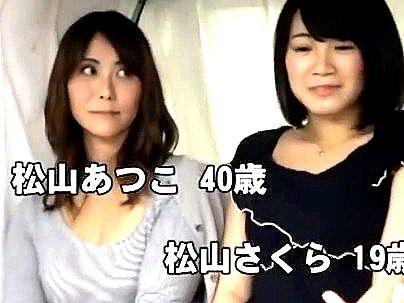 ＜親子丼！＞品のある美魔女奥さん！ゲットされて人妻熟女が娘の前でエロ行為に！