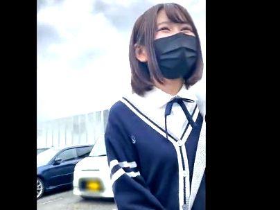 ＜膣内射精！＞「御金欲しい…♡」美乳おっぱいパパ活女子！制服美少女がザーメン中出しになるぞ！