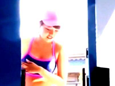 ＜ライフセーバー！＞スタイル抜群ボインの日焼け美女がＭＭ号でエロ企画に挑戦した結果↓↓ヤバ最悪！！