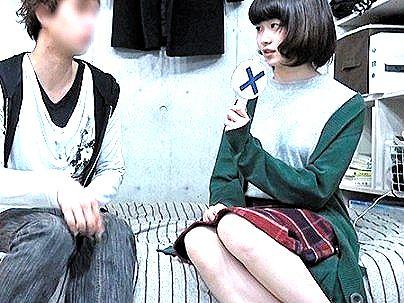 ＜素人ナンパ！＞芸大に通うショートカットの極エロ可愛い美少女！ナンパされて盗撮されながらエロ行為！