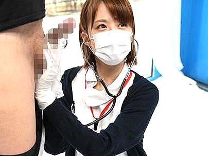 ＜パイパン×フェラ×マジックミラー号！＞カワイ子ちゃん看護師がミラー号でえちえちにｗｗｗｗｗ