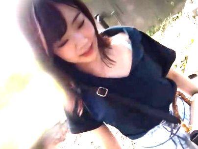 ＜露出SEX！＞「すごいの…♡」スリムな体の美乳おっぱい可愛い女子！野外でガチパコｓｅｘもだえ感じちゃう！