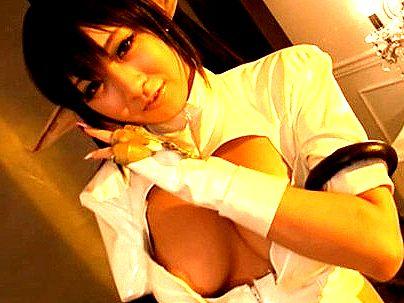 ＜エルフ！＞「おっぱい！エッロ‥！」コスプレしたエルフ美巨乳オッパイ美女！エロ行為が最高すぎる！