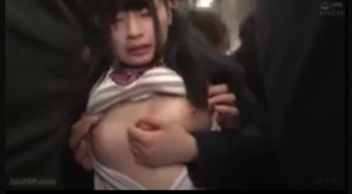 満員電車でパンツ内大量射精！電車痴漢#エロおかず
