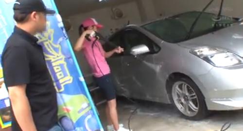プリ尻で洗車させる、麗姿強姦洗車場でバイトする