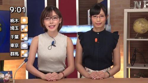 清楚なアナウンサーが、番組で生で乱れる