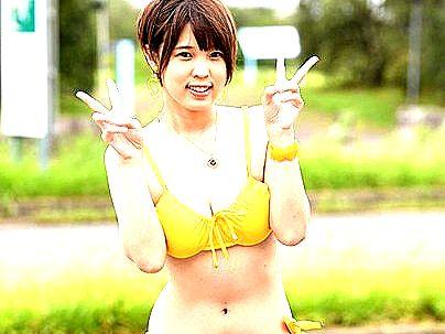 ＜素人ナンパ「！＞海水浴場でゲットしたくびれ巨乳おっぱい女子！ＭＭ号でなし崩し的エロ行為に！