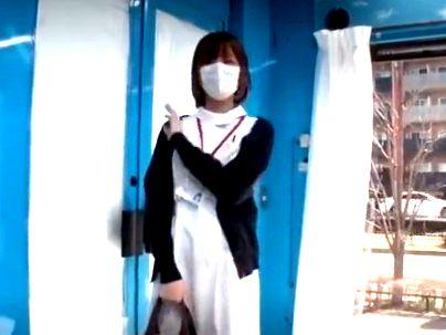 ＜素人ナンパ！＞「かわええ…！」ボーイッシ美人看護師さん！口説かれてエロ行為もだえカンジチャウゾ！