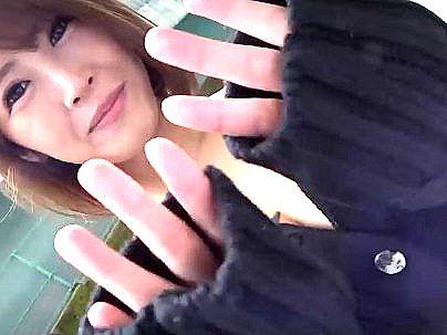 ＜和楽ゆうか！＞エロい感じの巨乳おっぱいギャル！野外でベロチュー興奮してるぞ！