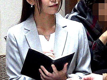 ＜美人秘書！＞上品な感じの清楚系美人巨乳おっぱい秘書！調教エロ行為で首絞めファック！