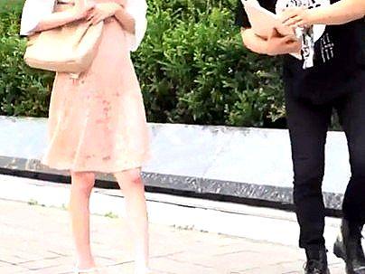 ＜人妻ナンパ！＞目着ㇾべちな美乳おっぱい奥さん！口説かれてエロ行為に発展シチャウゾ！
