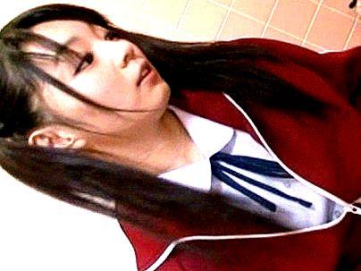 ＜制服美少女！＞若いけど色っぽい感じの可愛らしい女子！クリ責めでもだえる姿ヤッバ！