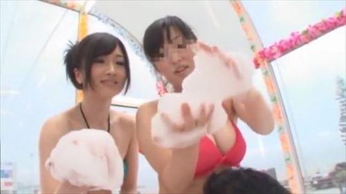 海で出会った美しい女性に、乗せて欲しいとお願いし、泡洗体で報酬を要求して、本番まで進める
