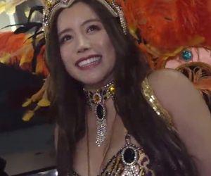 【パイズリ】ハロウィーンで過激な衣装の美女をゲット！新たな男性との触れ合いでメスの本能が顔を出す