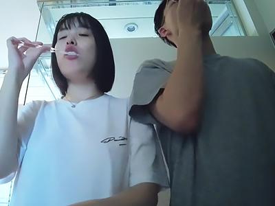 《ドキュメント×痴女》色白ボディ美少女さん痴女テクでM男を責めまくり男の潮吹きがクソエロいんだがｗｗｗ