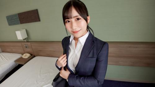 【楠木瑠那】愛嬌バツグンの新社会人を池袋でナンパ…ピチピチスーツ女子を即喰いセックス！