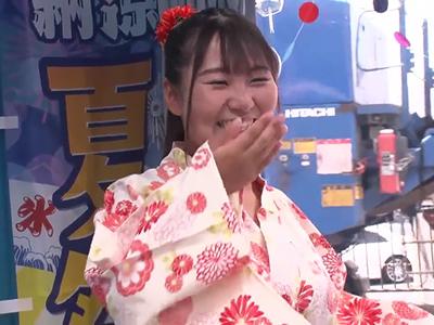 《マジックミラー号》花火大会に向かってるデカパイ浴衣女子さん野球拳対決でパコさせられデカパイ揺らしてイクｗｗｗ