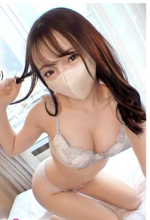 【雅子りな】激カワ！！爆乳美少女の幼くもエロい、爆乳BODYを堪能！色白の巨乳＆巨尻のやわらかふんわりボディは見てるだけでフル勃起確定♡マスクの下のお顔は関連画像をチェック！