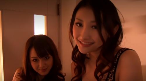 【水嶋あずみ】美女２人に囲まれるハーレムプレイ！気持ち良さの嵐！我慢出来ずに腰を振りまくる僕！！