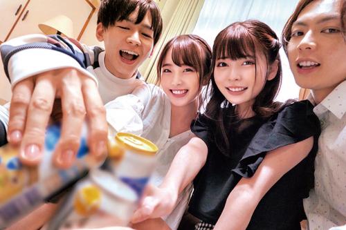 【素人】超カワJDたちと宅飲みから乱交パーティに発展！ぴちぴちBODYとやりたい放題SEX！